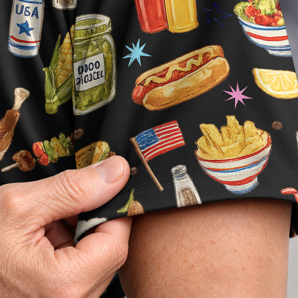Men's Barbecue Hawaiian Shirt - Grilling Cookout Print