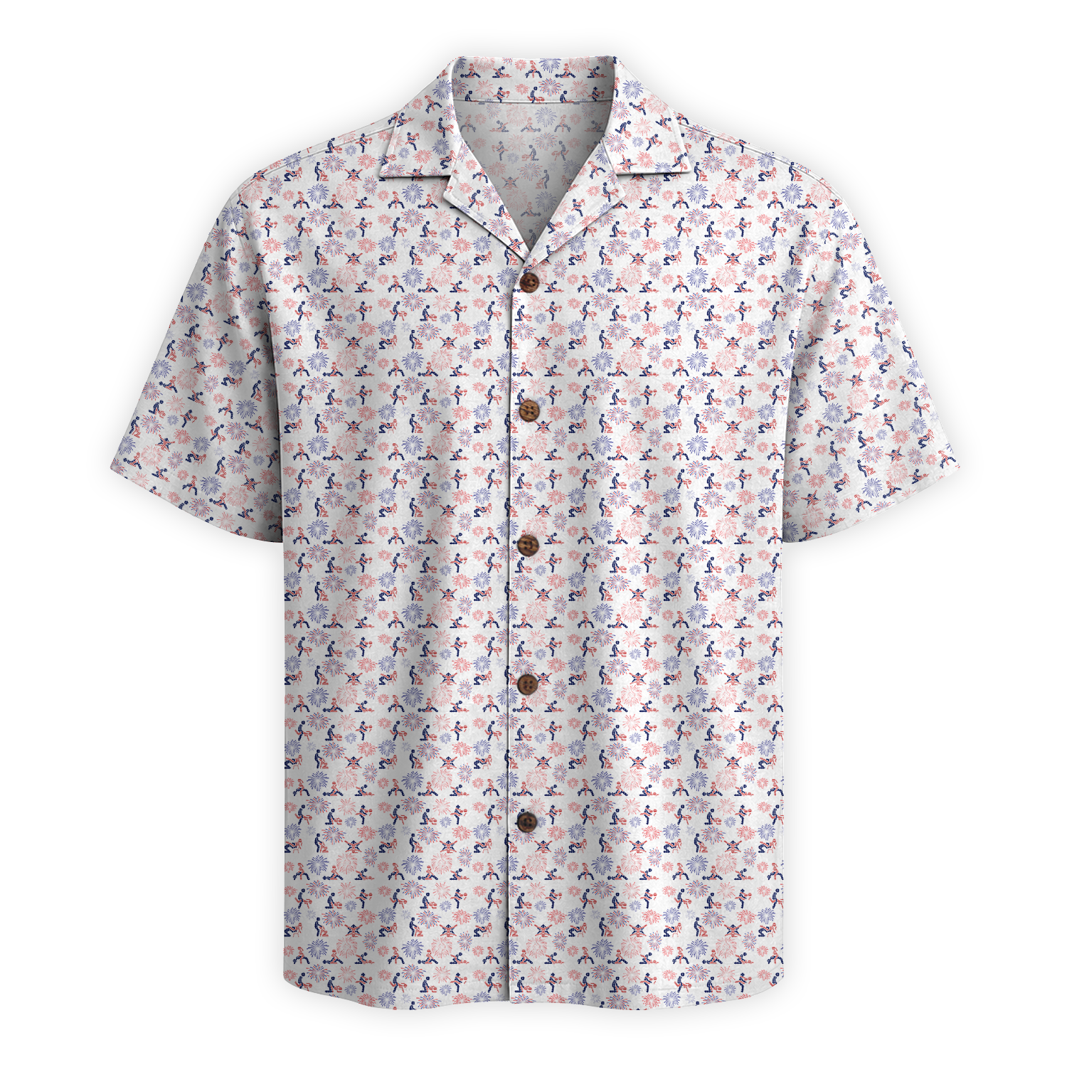 Patriotic Positions of America Hawaiian Shirt - White Edition