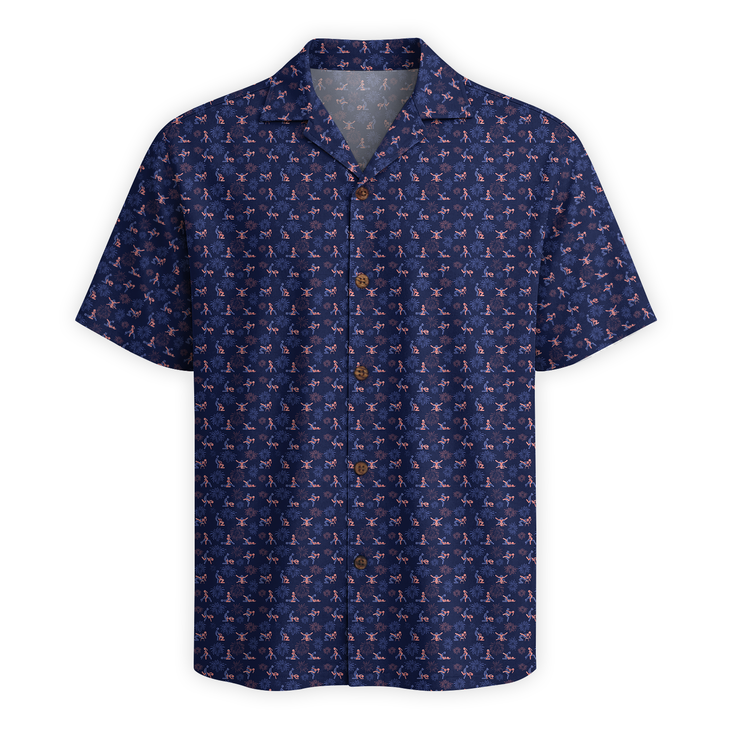 Patriotic Positions of America Hawaiian Shirt - Navy Edition