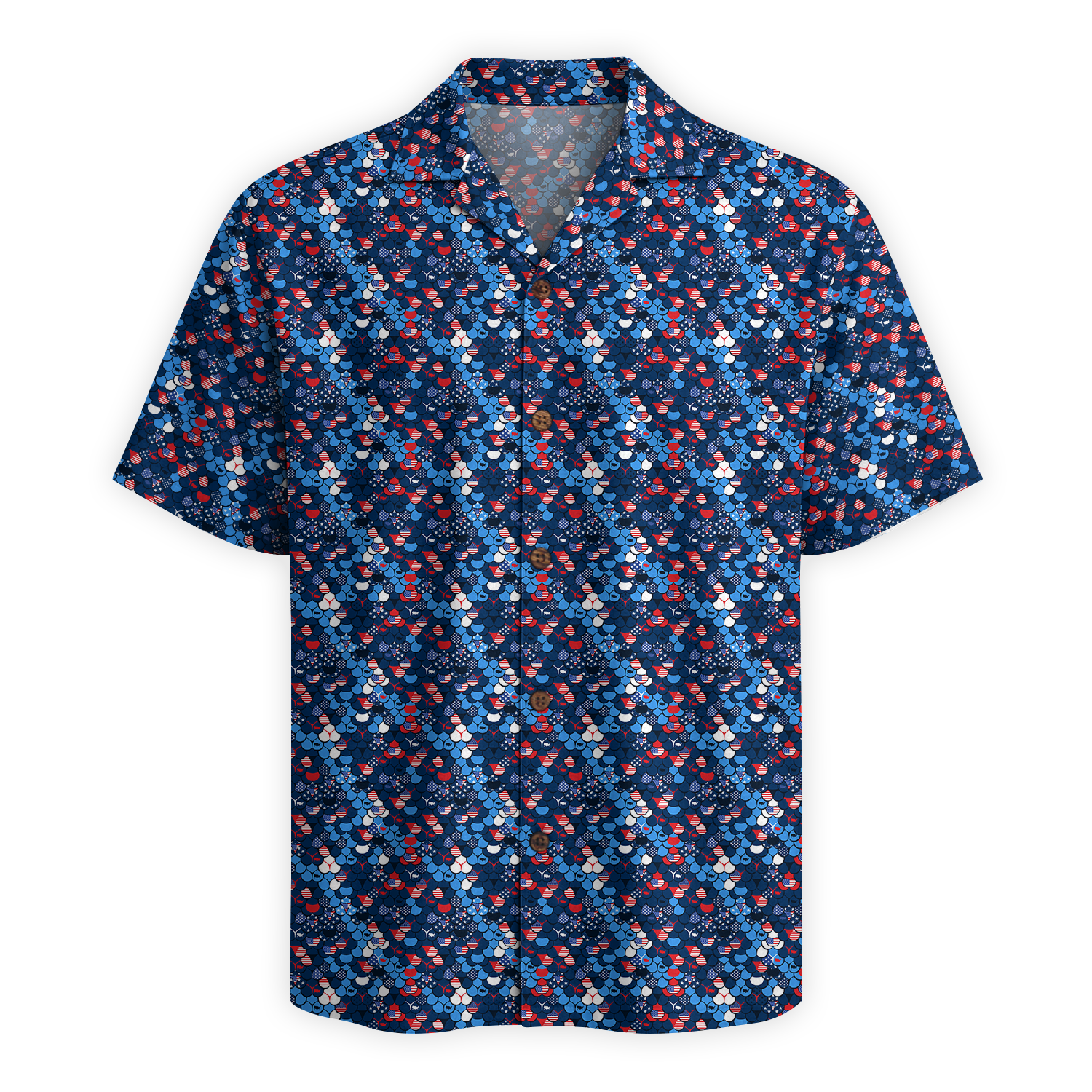 Patriotic Peaches of America Hawaiian Shirt