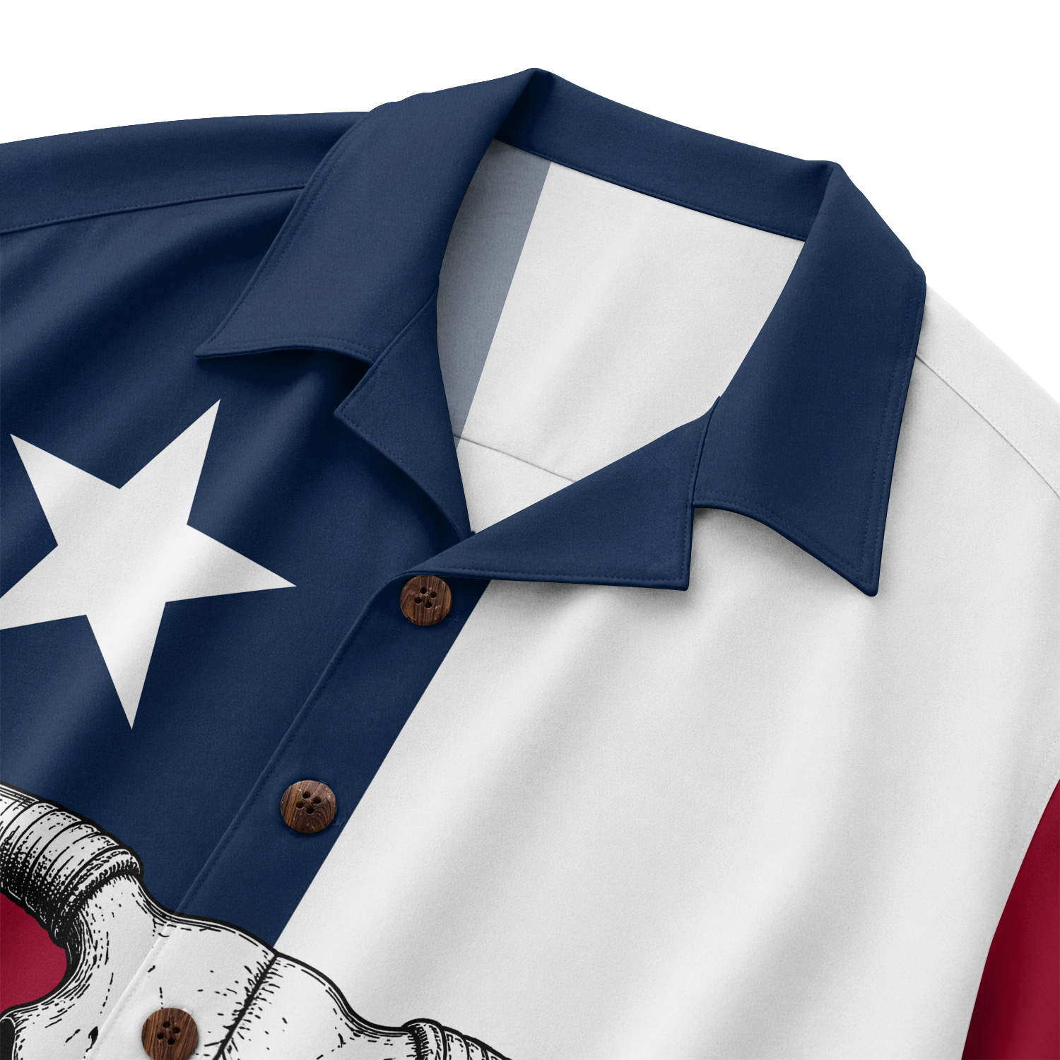 Texas Flag Hawaiian Shirt for Men