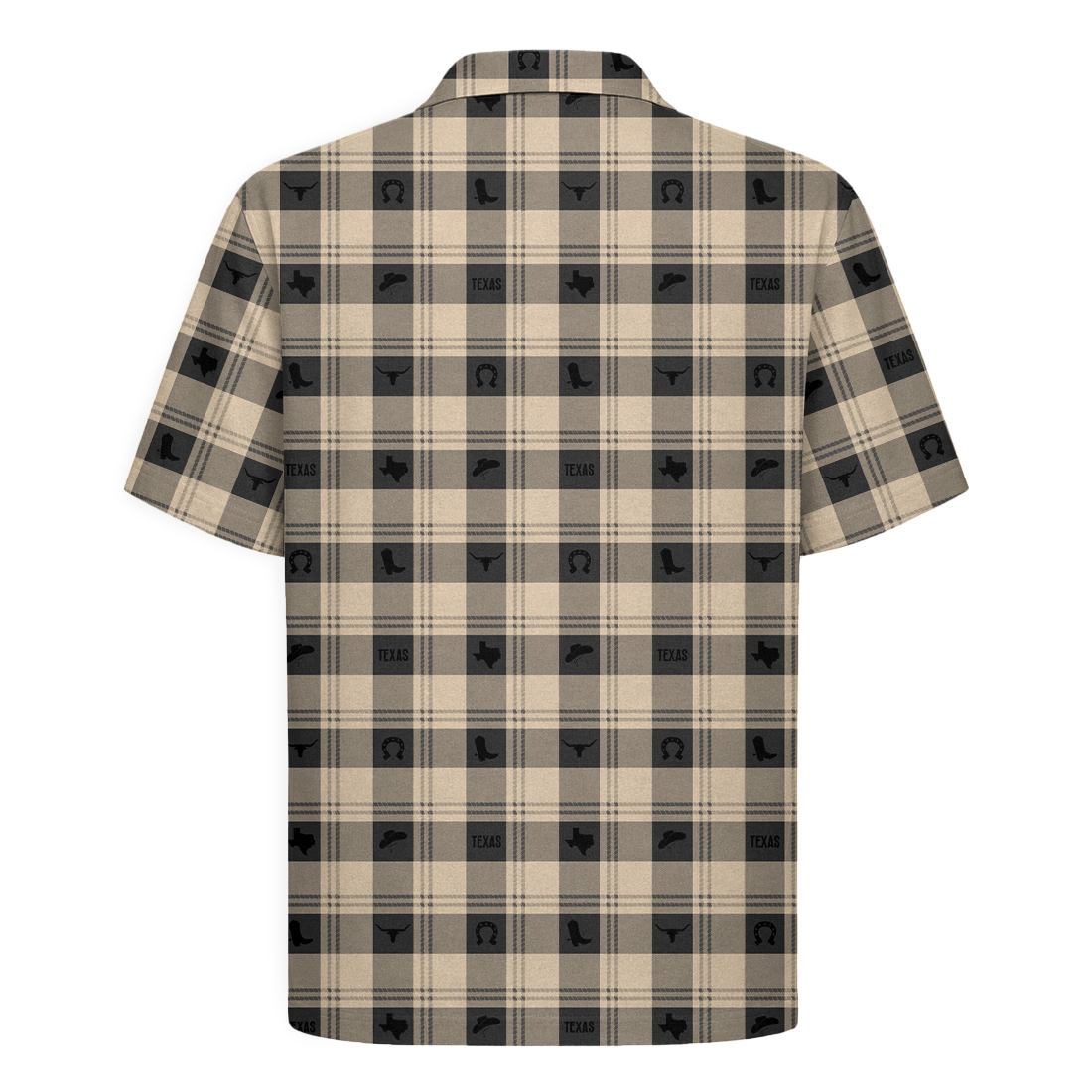 Texas Check Hawaiian Shirt for Men