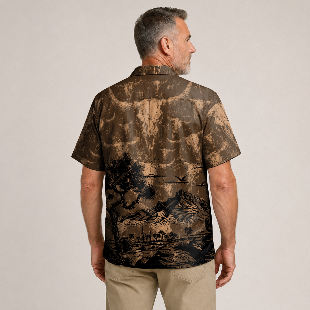 Texas x Classic Car Hawaiian Shirt for Men
