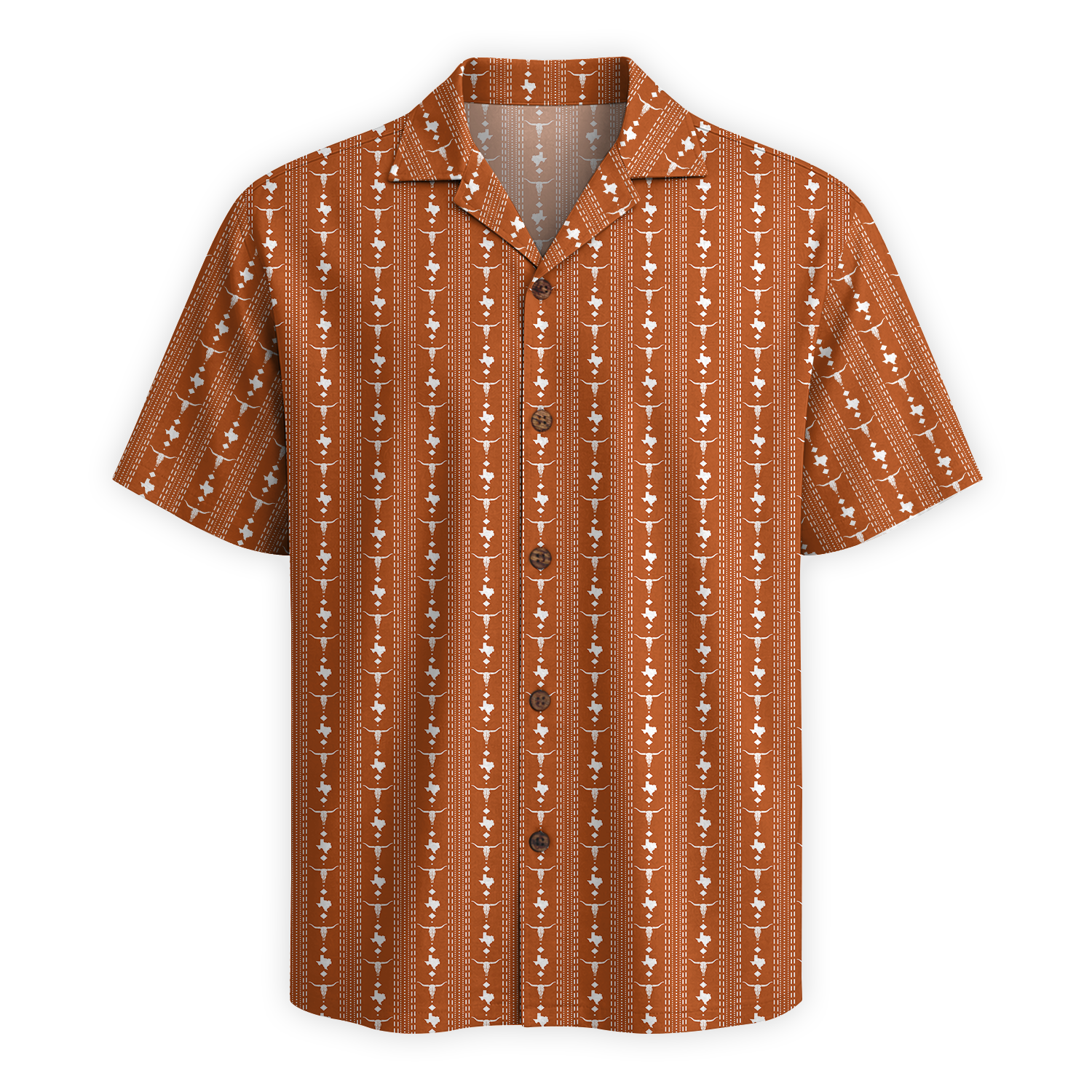 Texas Check Hawaiian Shirt for Men