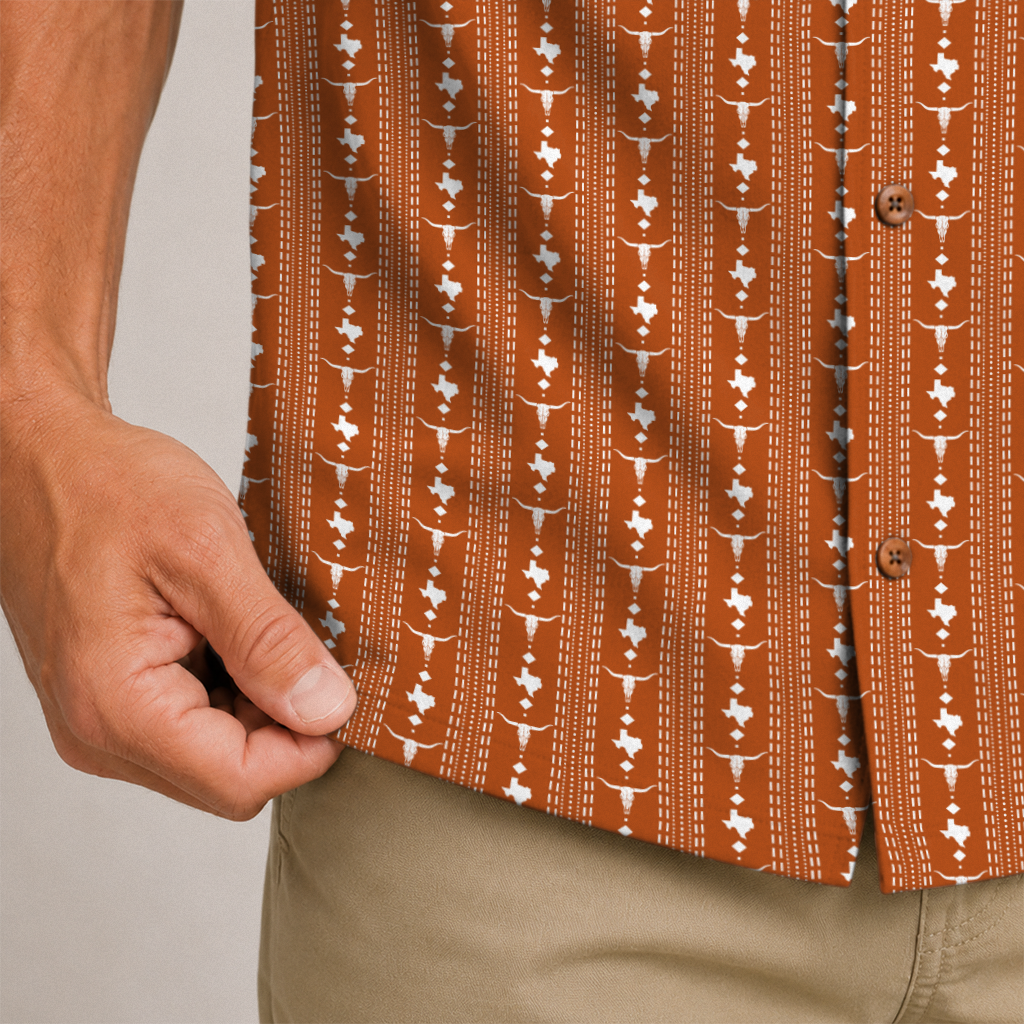 Texas Check Hawaiian Shirt for Men