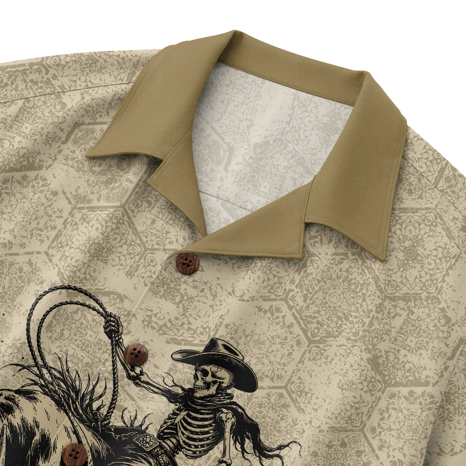Texas x Skull Hawaiian Shirt for Men