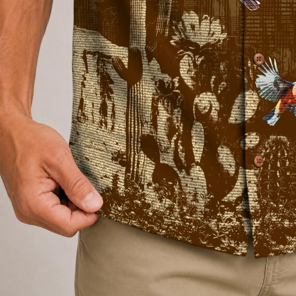 Texas x Bird Watching Hawaiian Shirt for Men