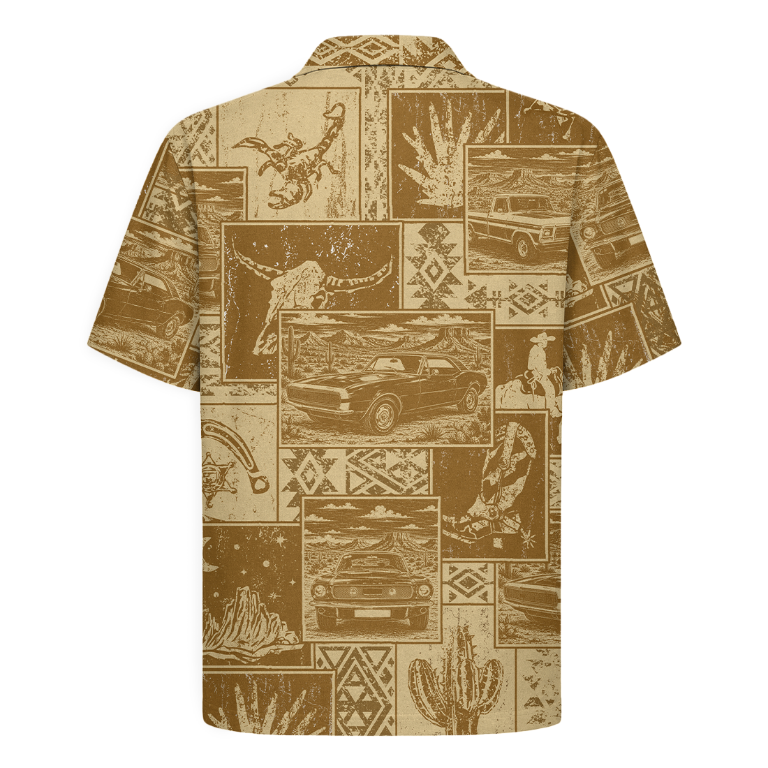 Texas x Classic Car Hawaiian Shirt for Men