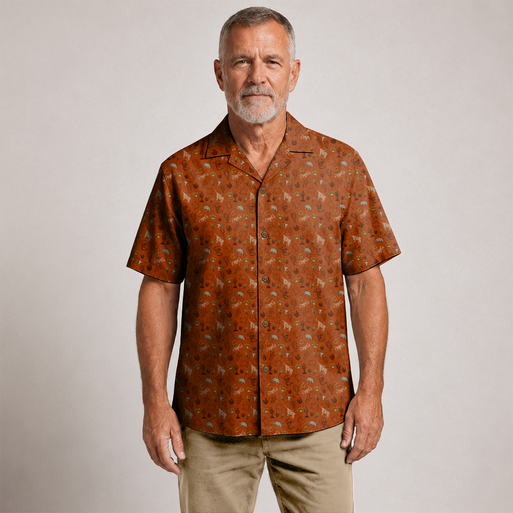 Traditions Texas Hawaiian Shirt for Men