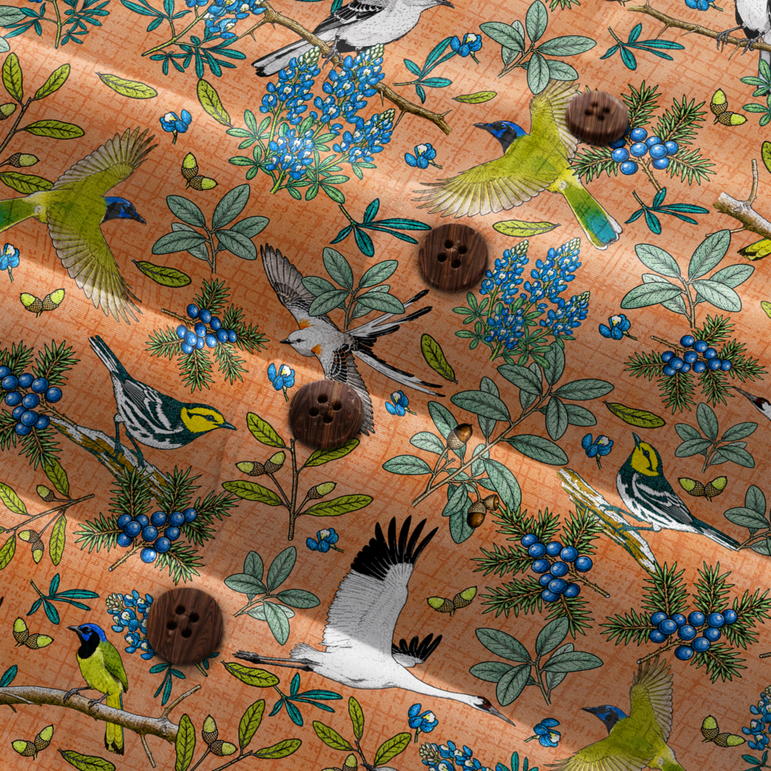 Texas x Bird Watching Hawaiian Shirt for Men