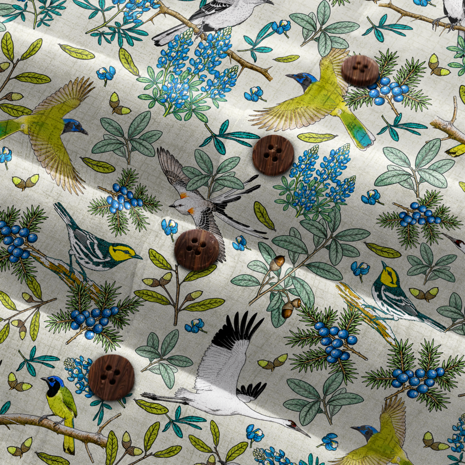 Texas x Bird Watching Hawaiian Shirt for Men