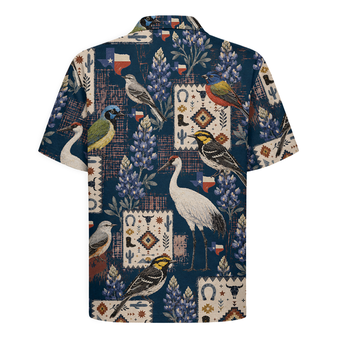 Texas x Bird Watching Hawaiian Shirt for Men