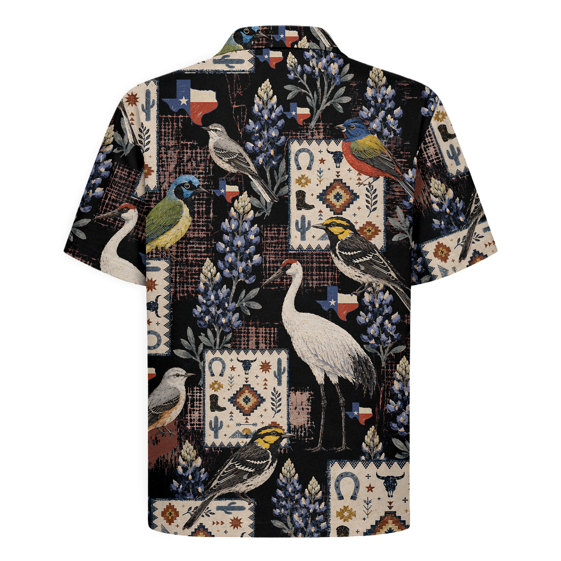 Texas x Bird Watching Hawaiian Shirt for Men