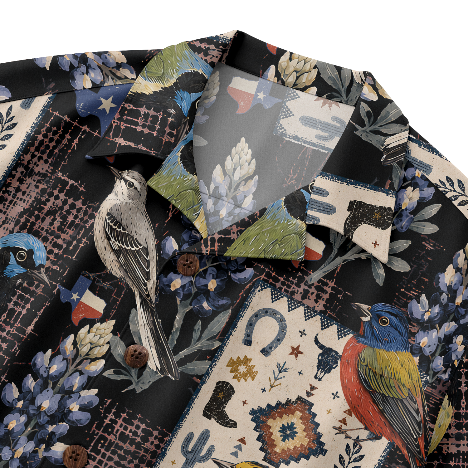 Texas x Bird Watching Hawaiian Shirt for Men