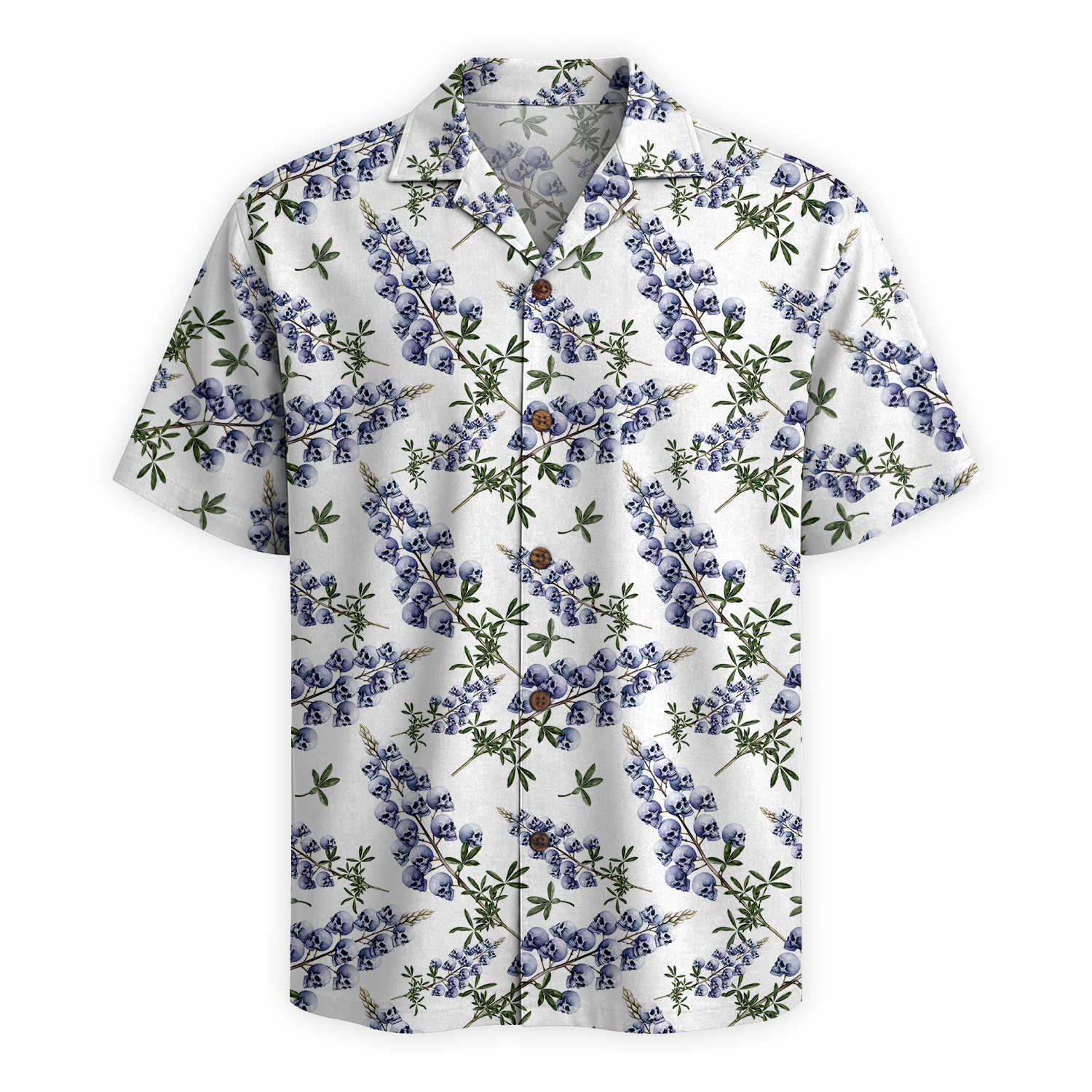 Texas x Skull Hawaiian Shirt for Men