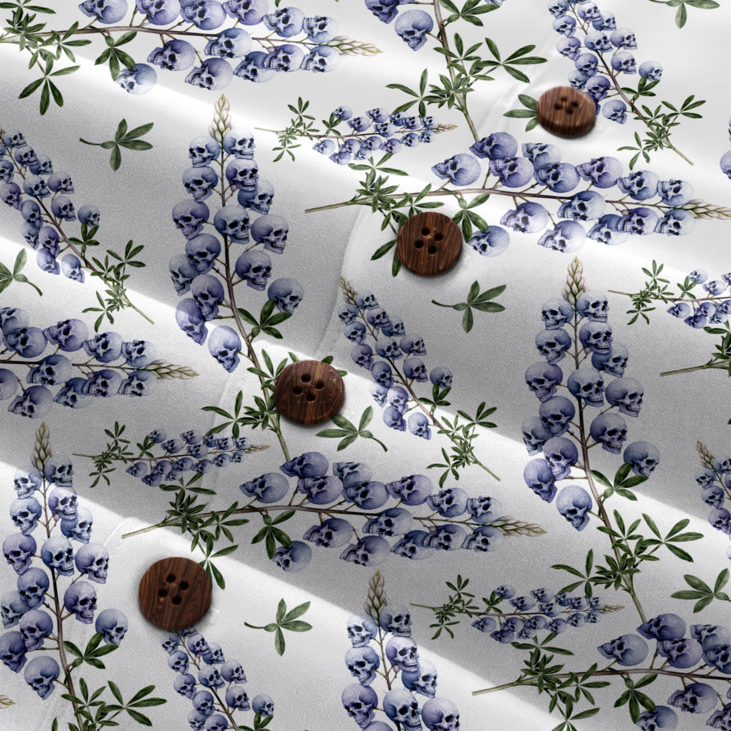 Texas x Skull Hawaiian Shirt for Men
