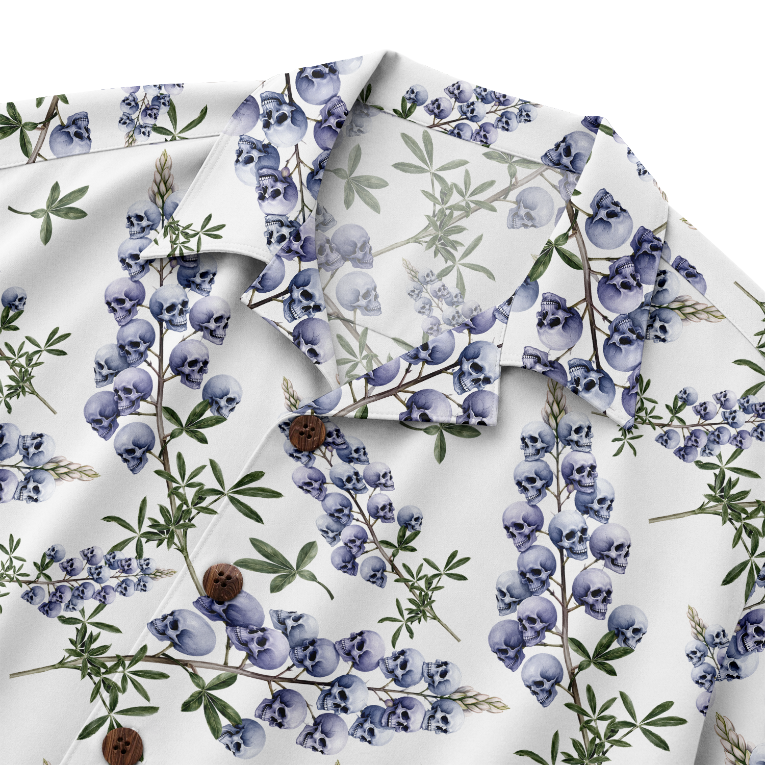 Texas x Skull Hawaiian Shirt for Men