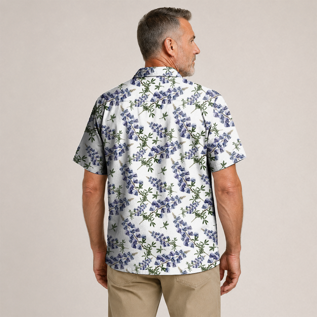 Texas x Skull Hawaiian Shirt for Men