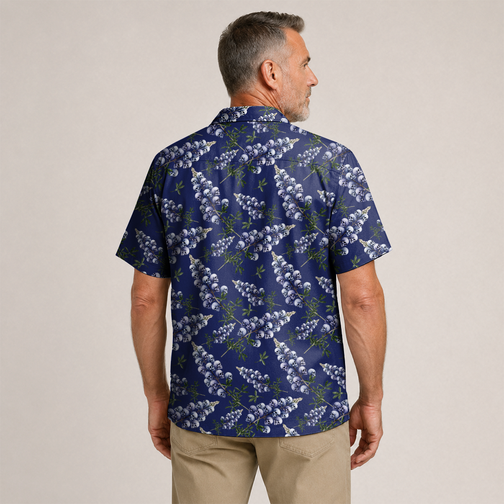 Texas x Skull Hawaiian Shirt for Men