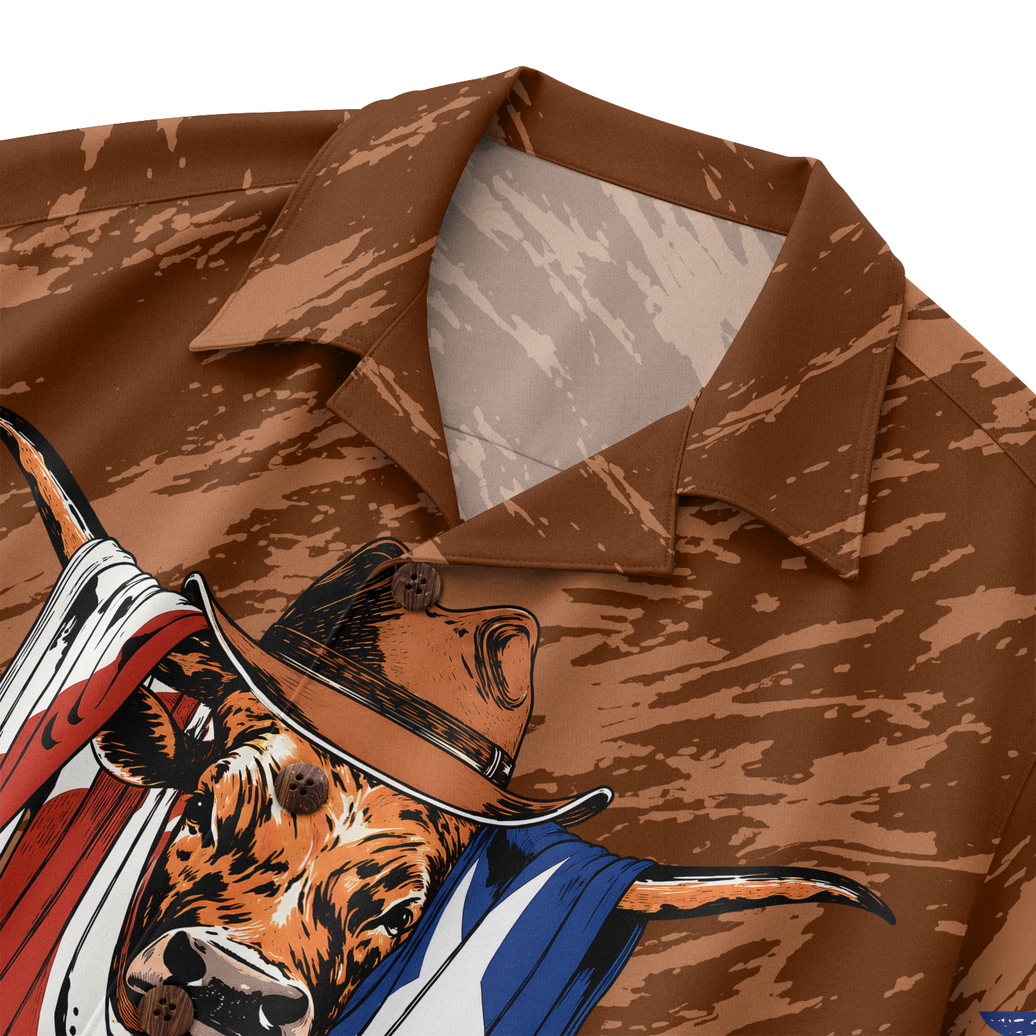 Texas Flag Hawaiian Shirt for Men