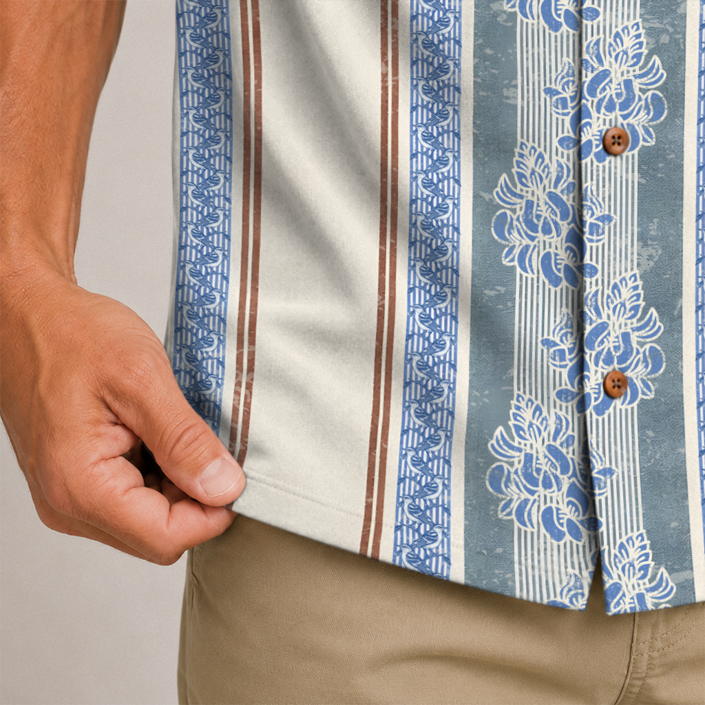 Texas Check Hawaiian Shirt for Men
