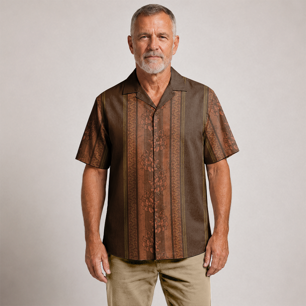 Texas Check Hawaiian Shirt for Men