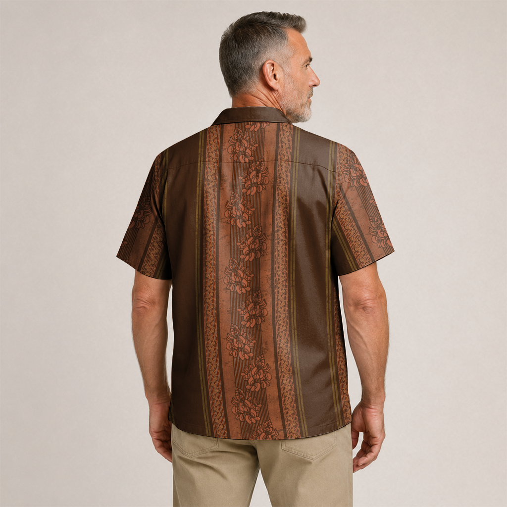 Texas Check Hawaiian Shirt for Men