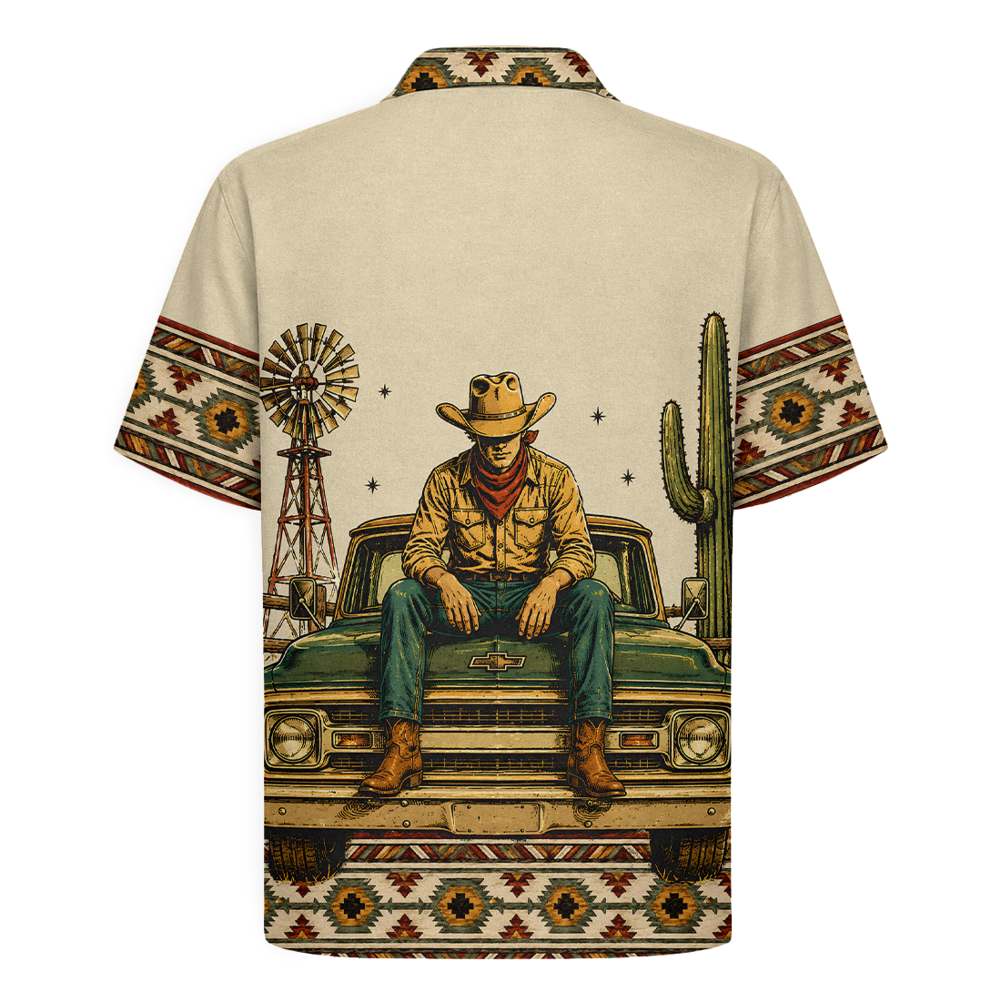 Texas x Classic Car Hawaiian Shirt for Men