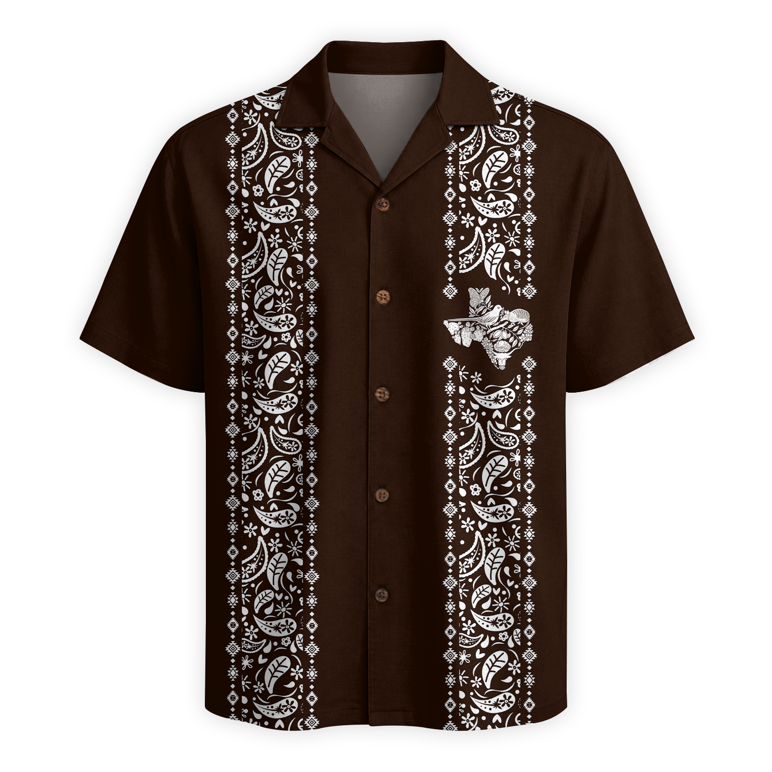 Texas Check Hawaiian Shirt for Men