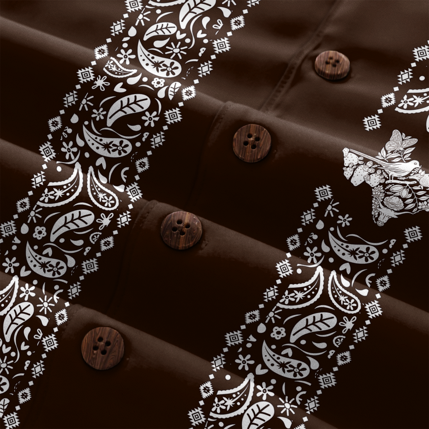 Texas Check Hawaiian Shirt for Men