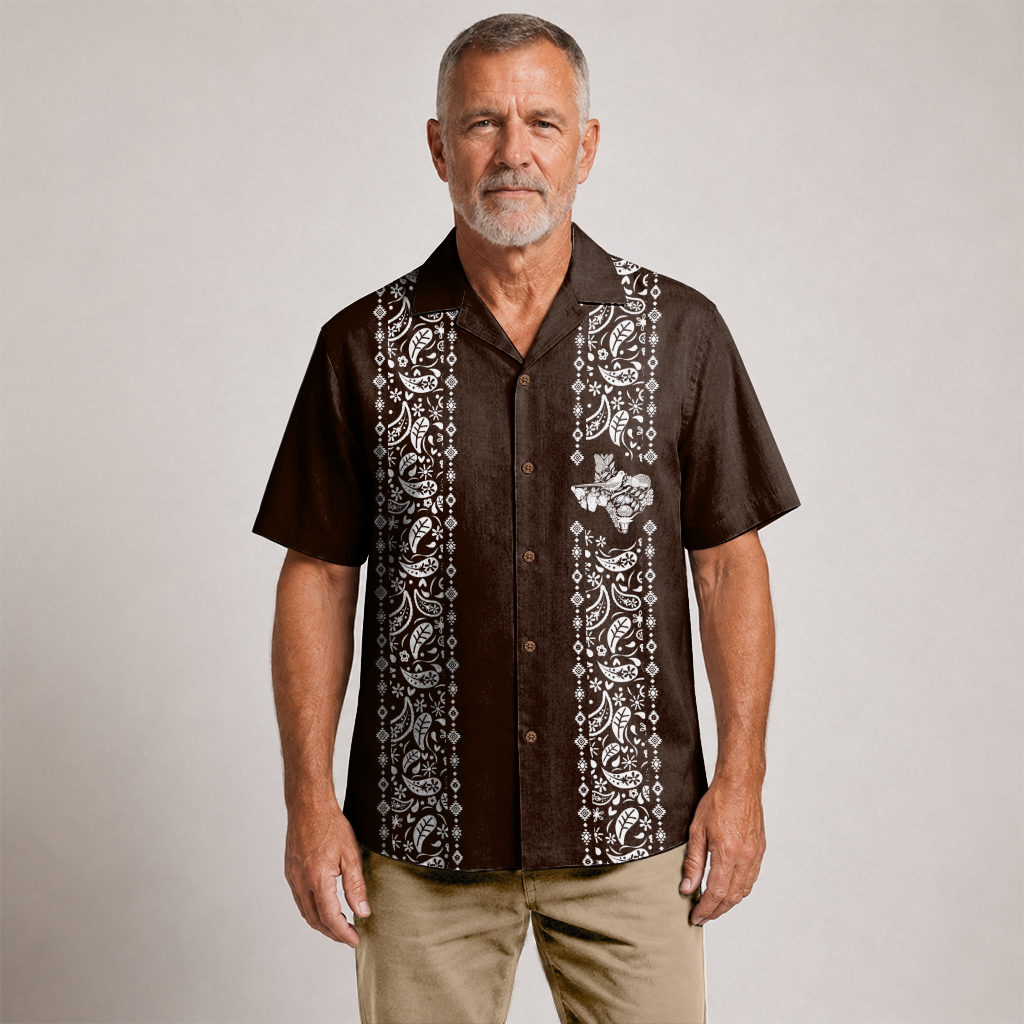 Texas Check Hawaiian Shirt for Men