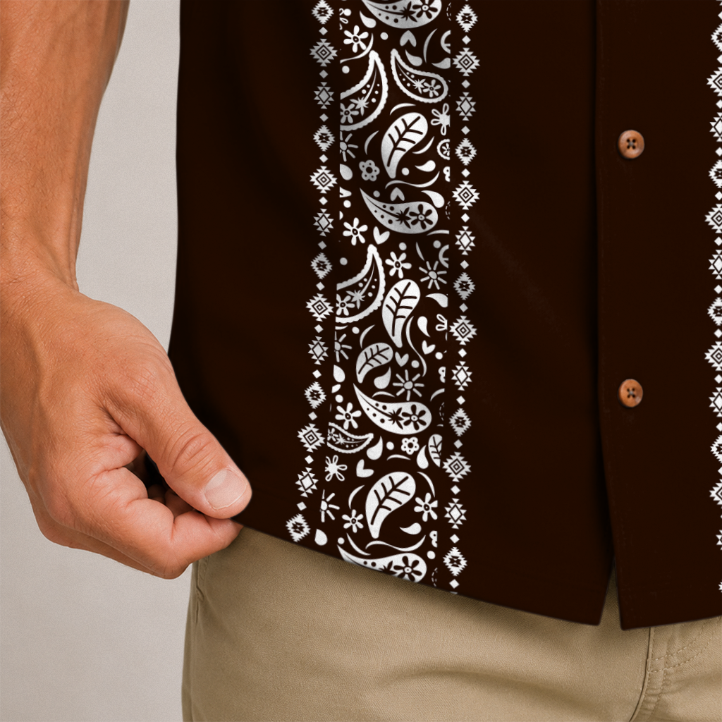 Texas Check Hawaiian Shirt for Men