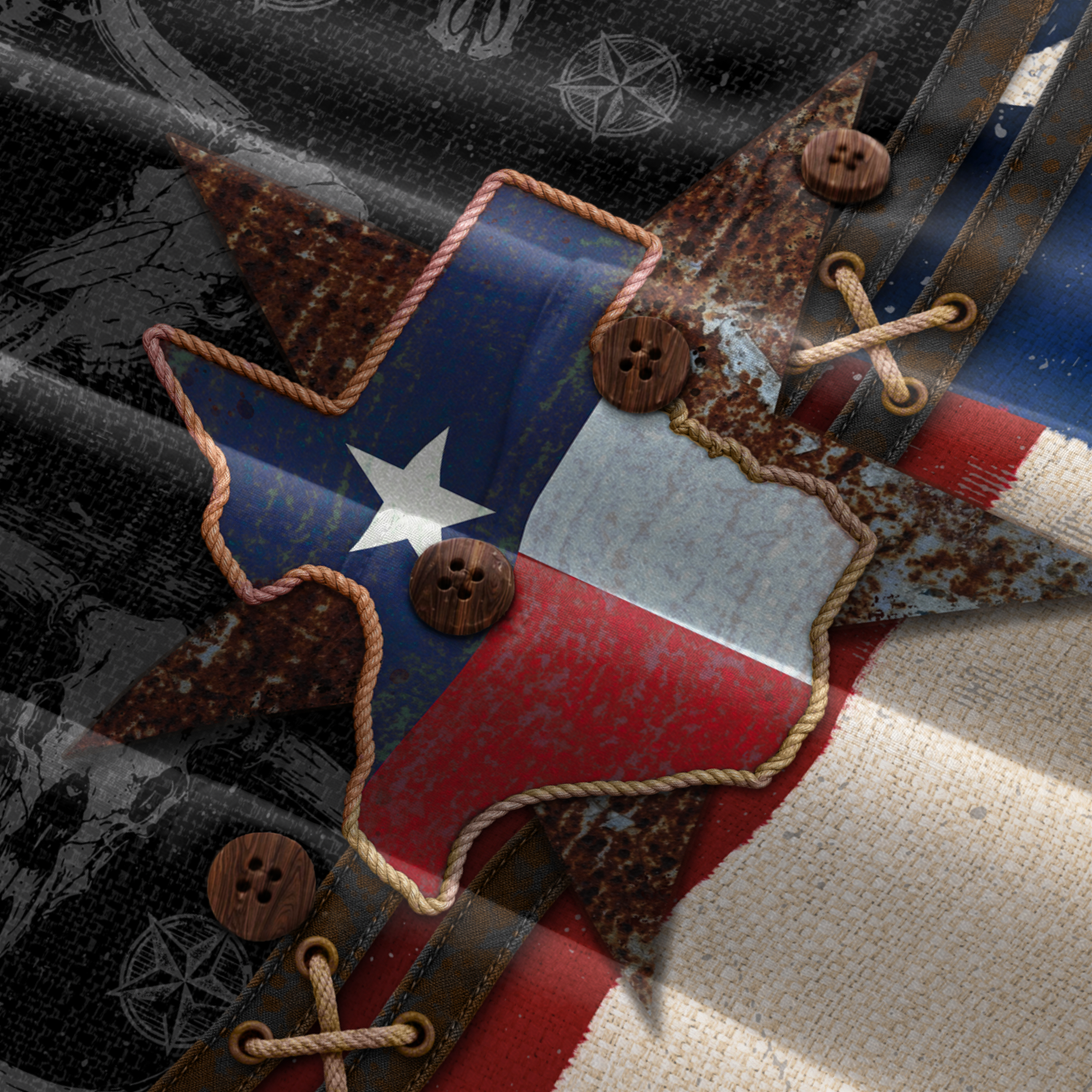 Texas Flag Hawaiian Shirt for Men