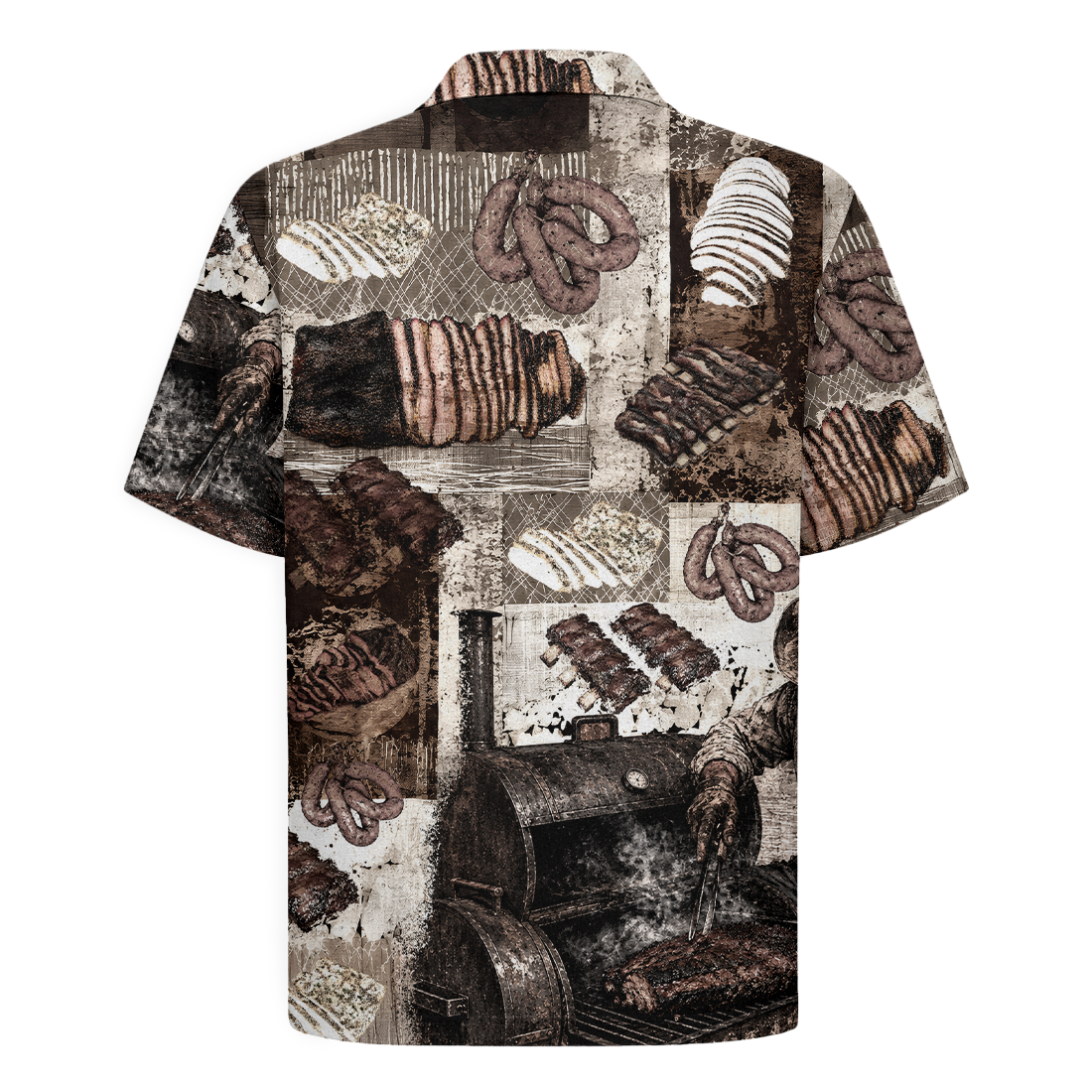 Texas x BBQ Hawaiian Shirt for Men