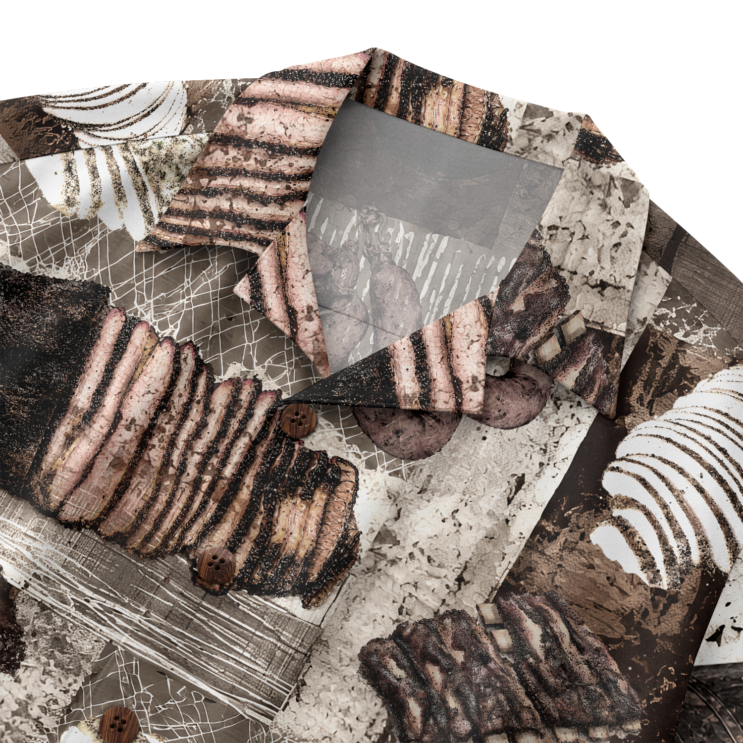 Texas x BBQ Hawaiian Shirt for Men