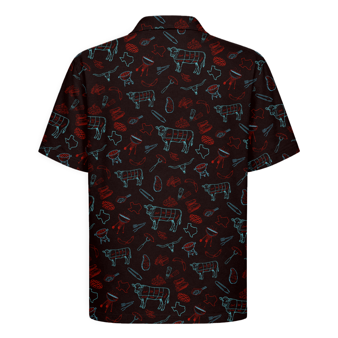 Texas x BBQ Hawaiian Shirt for Men