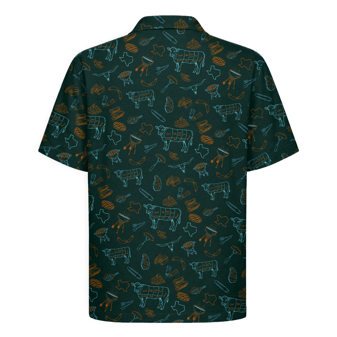 Texas x BBQ Hawaiian Shirt for Men