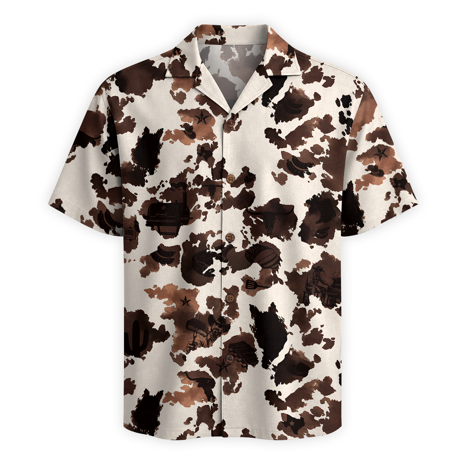 Texas x BBQ Hawaiian Shirt for Men