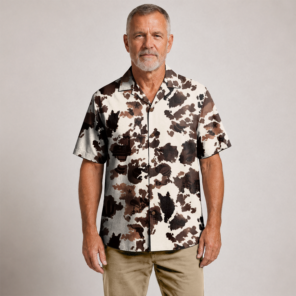 Texas x BBQ Hawaiian Shirt for Men