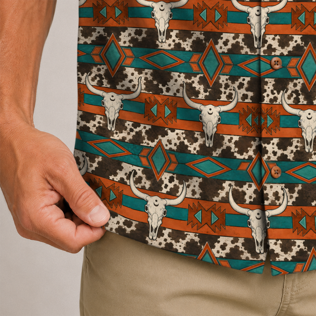 Texas Hawaiian Shirt for Men