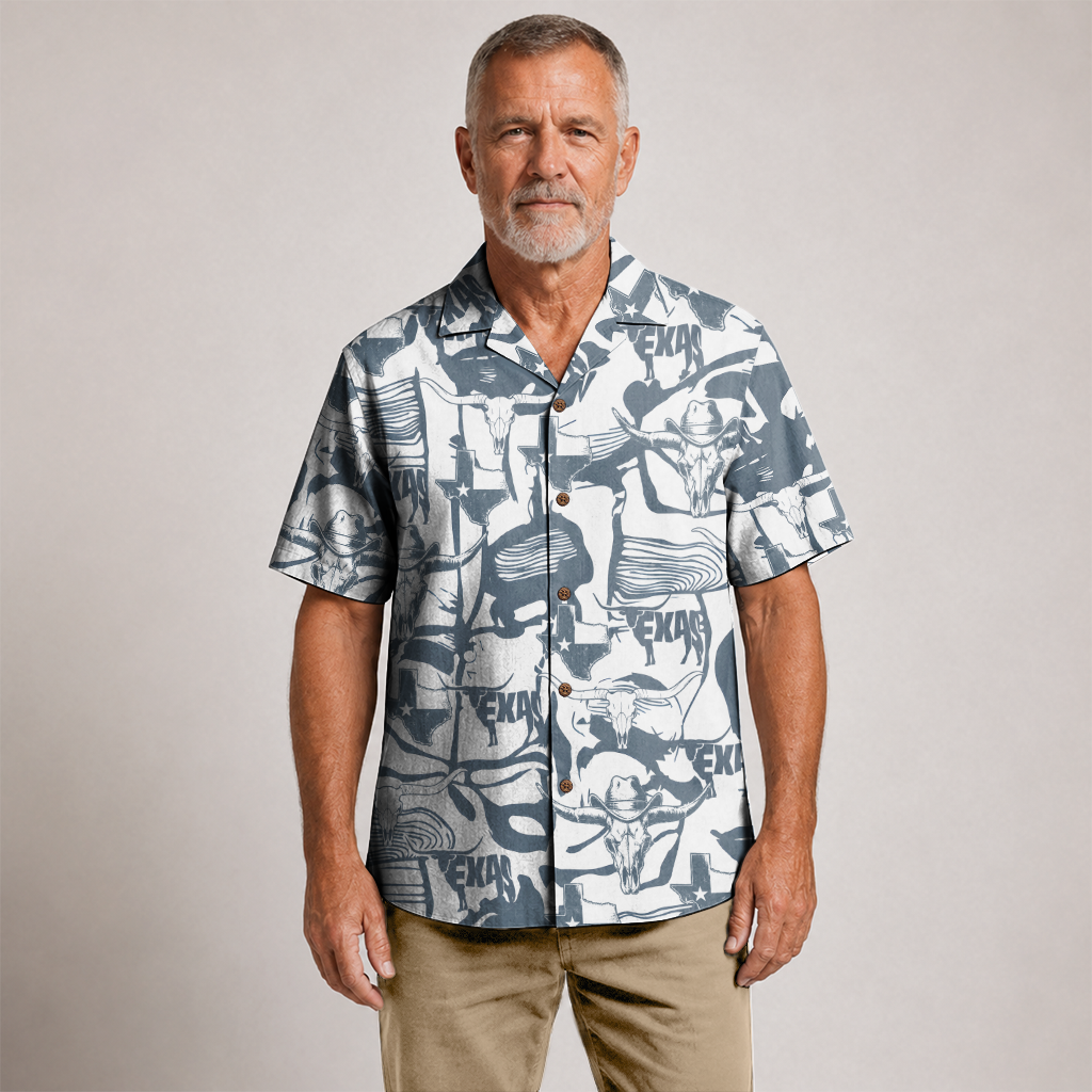 Texas Hawaiian Shirt for Men