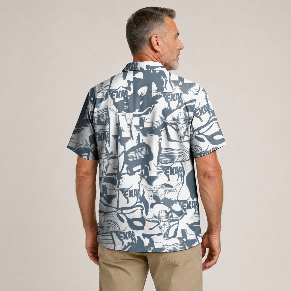 Texas Hawaiian Shirt for Men