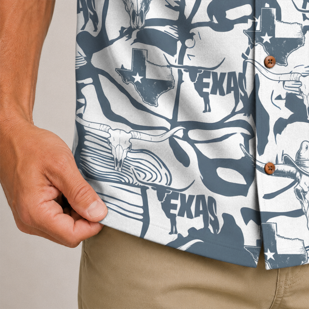 Texas Hawaiian Shirt for Men