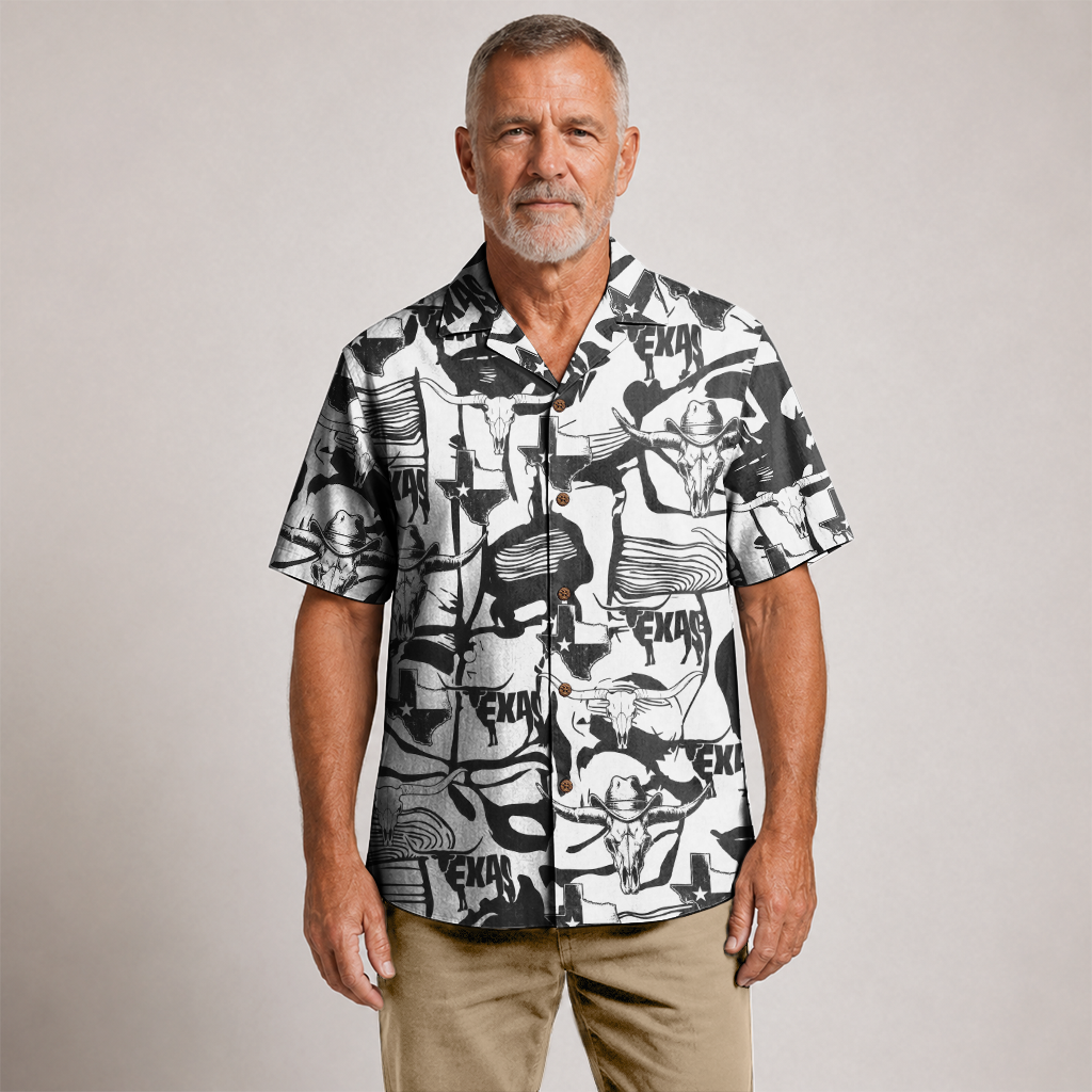 Texas Hawaiian Shirt for Men