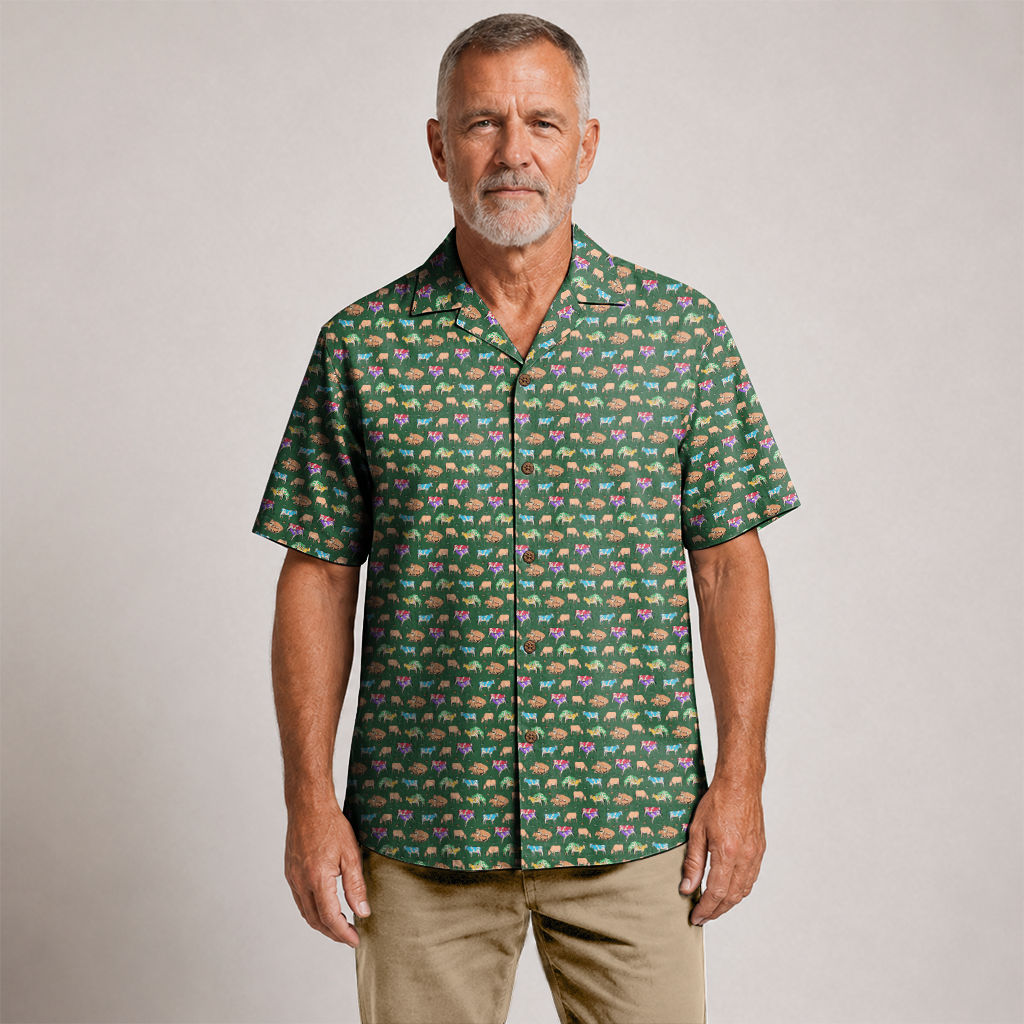 Farmer Hawaiian Shirt for Men