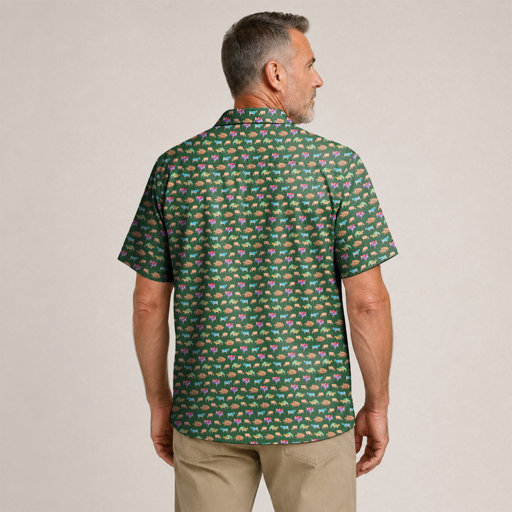 Farmer Hawaiian Shirt for Men