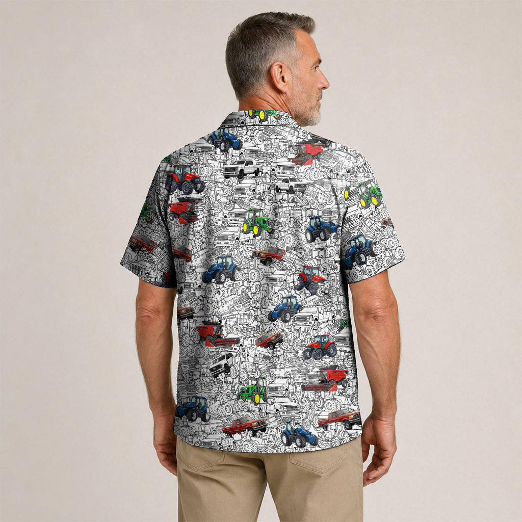 Farmer Hawaiian Shirt for Men
