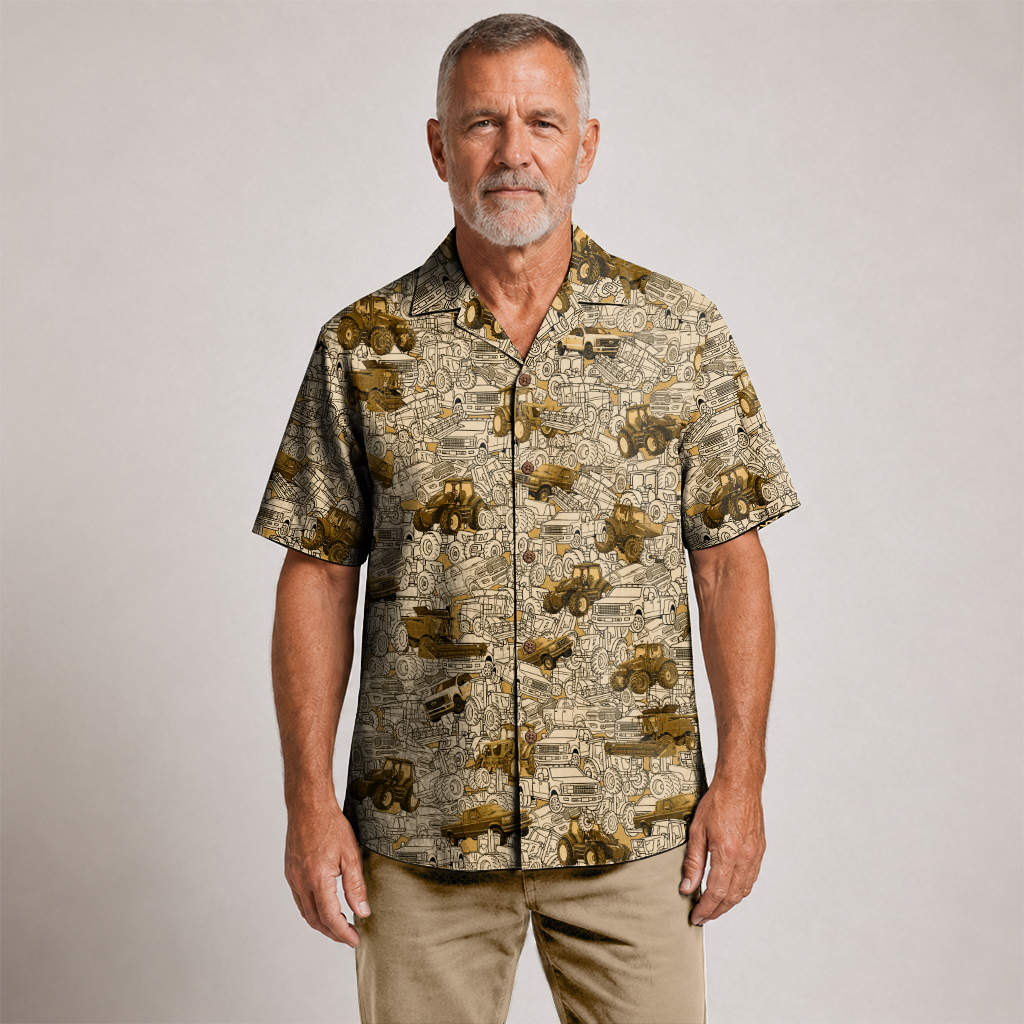Farmer Hawaiian Shirt for Men