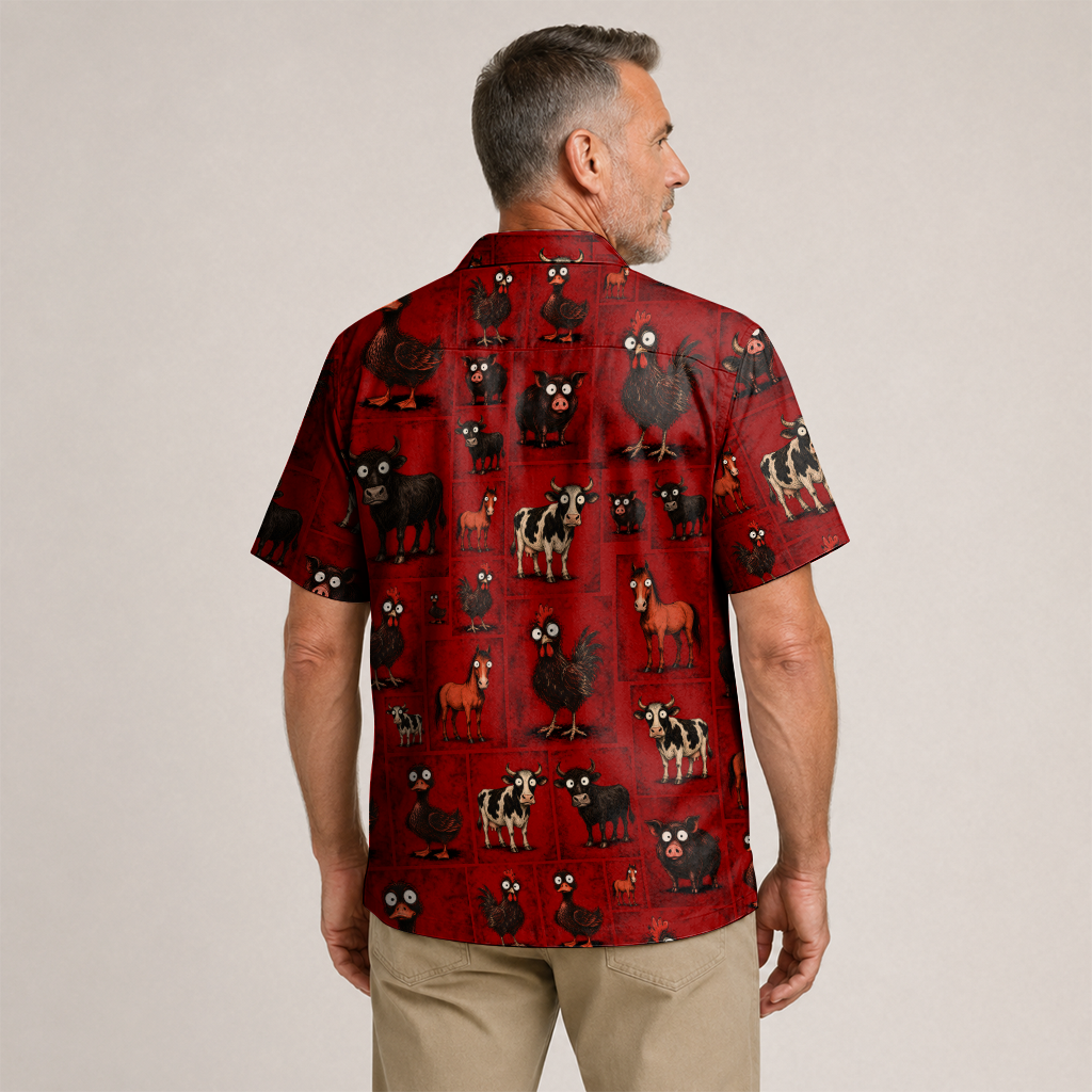 Farmer Hawaiian Shirt for Men
