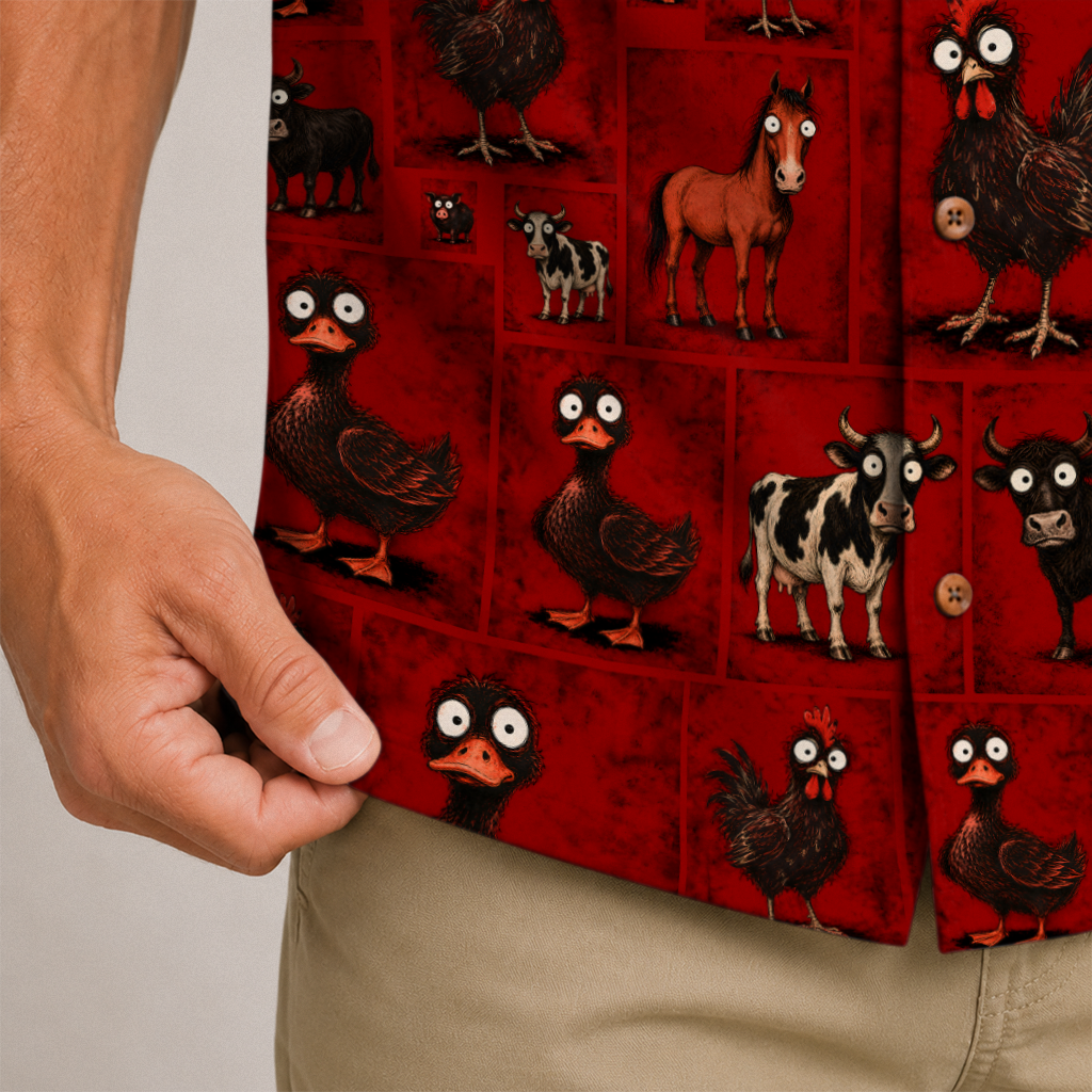 Farmer Hawaiian Shirt for Men
